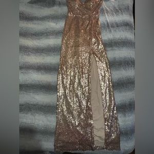 rose gold sequins formal dress, size: 5/6 bought for 55$ asking for 45$